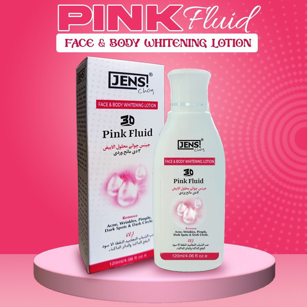 Pink Fluid Whitening Lotion 3D