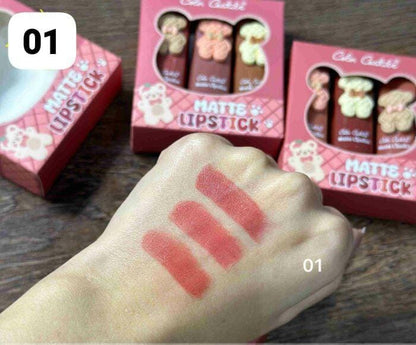 Castle pigmented lipsticks pack of 3 Colours