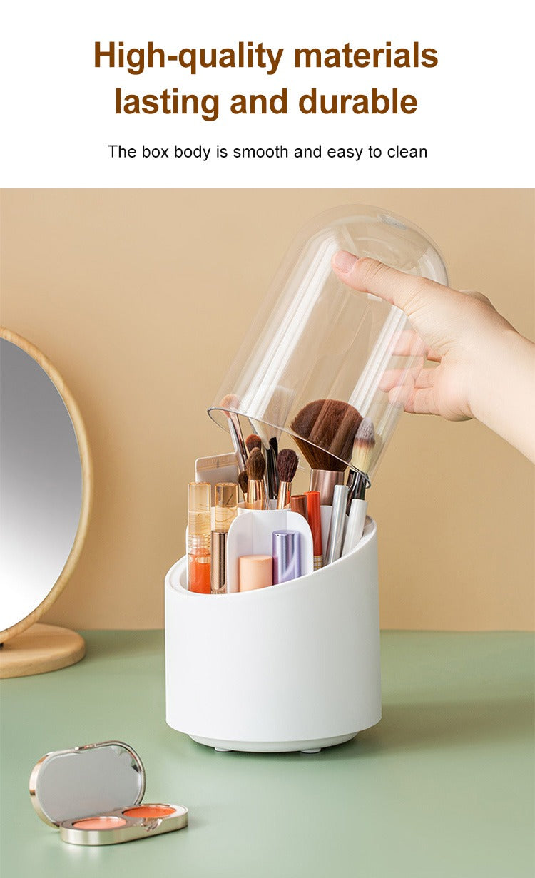 Rotating Makeup Brush Storage Box
