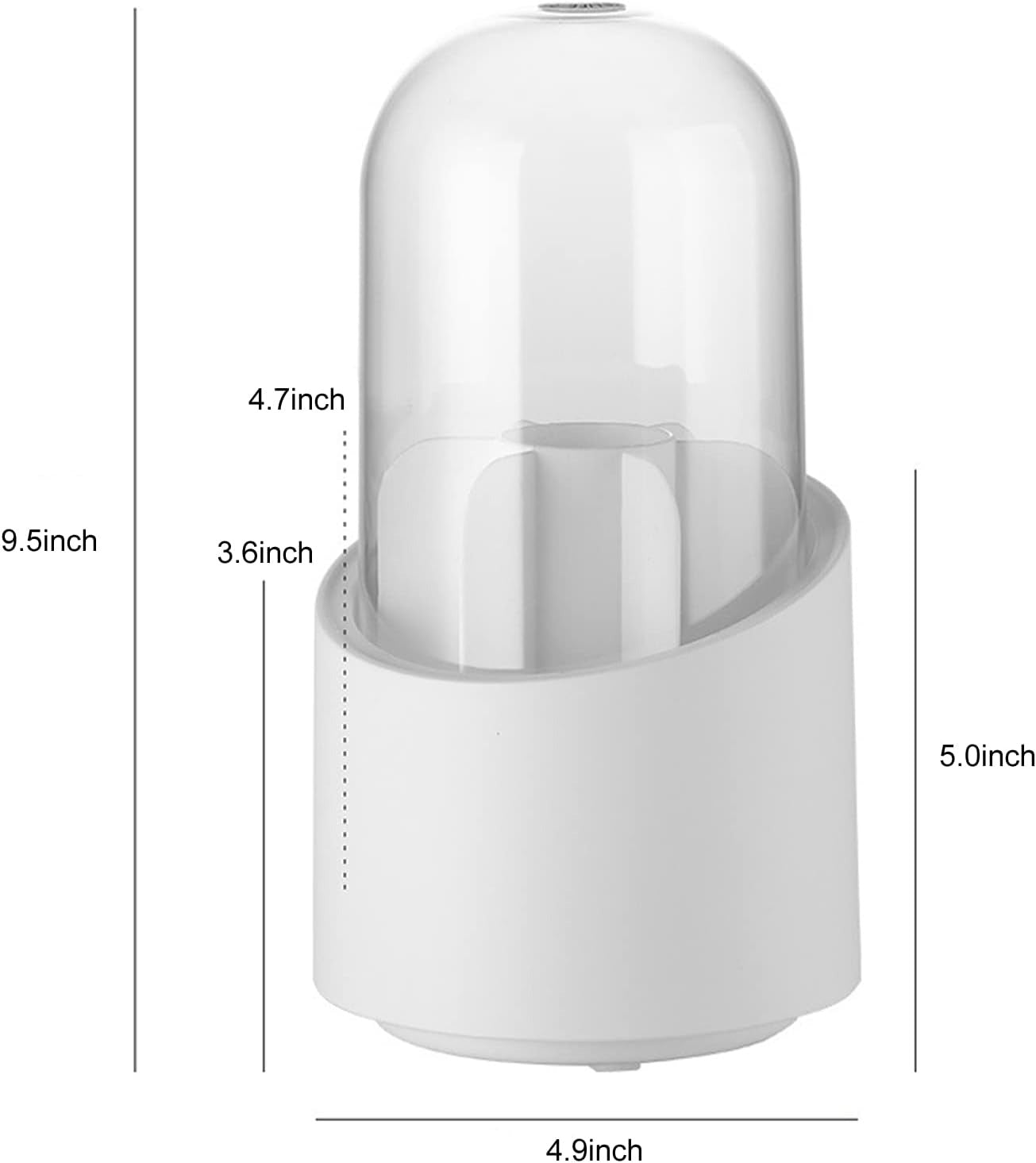 Rotating Makeup Brush Storage Box