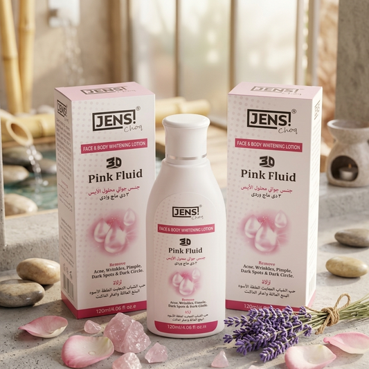 Pink Fluid Whitening Lotion 3D