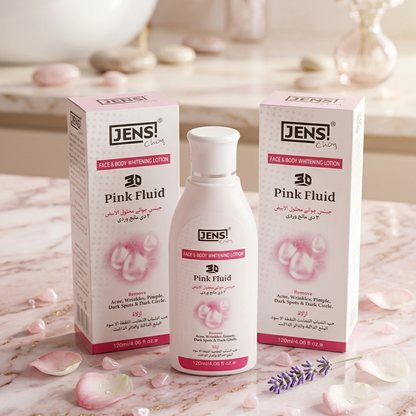 Pink Fluid Whitening Lotion 3D