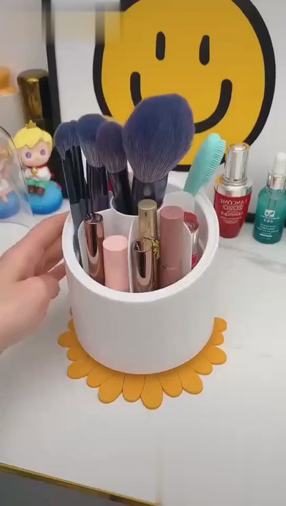 Rotating Makeup Brush Storage Box